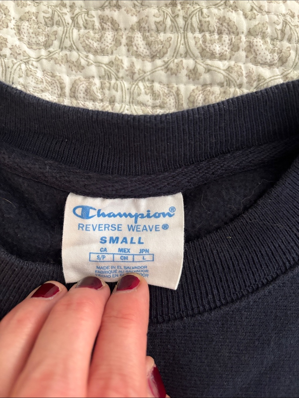 Navy Crewneck NYAC Graphic - Picture 2 of 6